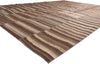 10 x 14 Brown Vintage Turkish Striped Kilim Rug 60632