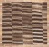 10 x 9 Brown Vintage Striped Turkish Kilim Rug 60634