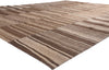 11 x 14 Brown Vintage Turkish Striped Kilim Rug 60631