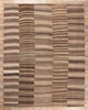 11 x 14 Brown Vintage Turkish Striped Kilim Rug 60631