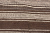 11 x 14 Brown Vintage Striped Turkish Kilim Rug 60633