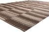 9 x 11 Brown Vintage Striped Turkish Kilim Rug 60638