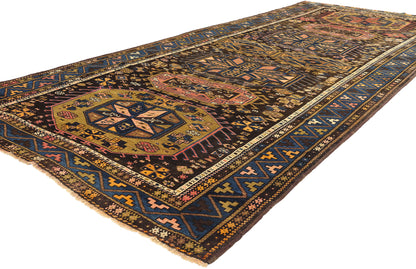 5 x 13 Antique Caucasian Baku Rug 78770