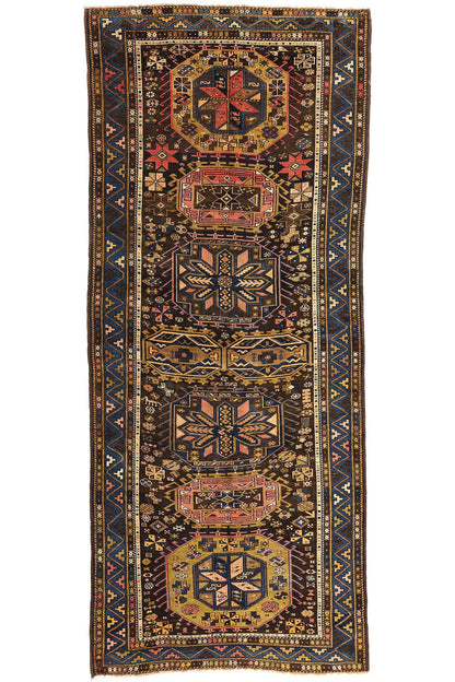 5 x 13 Antique Caucasian Baku Rug 78770
