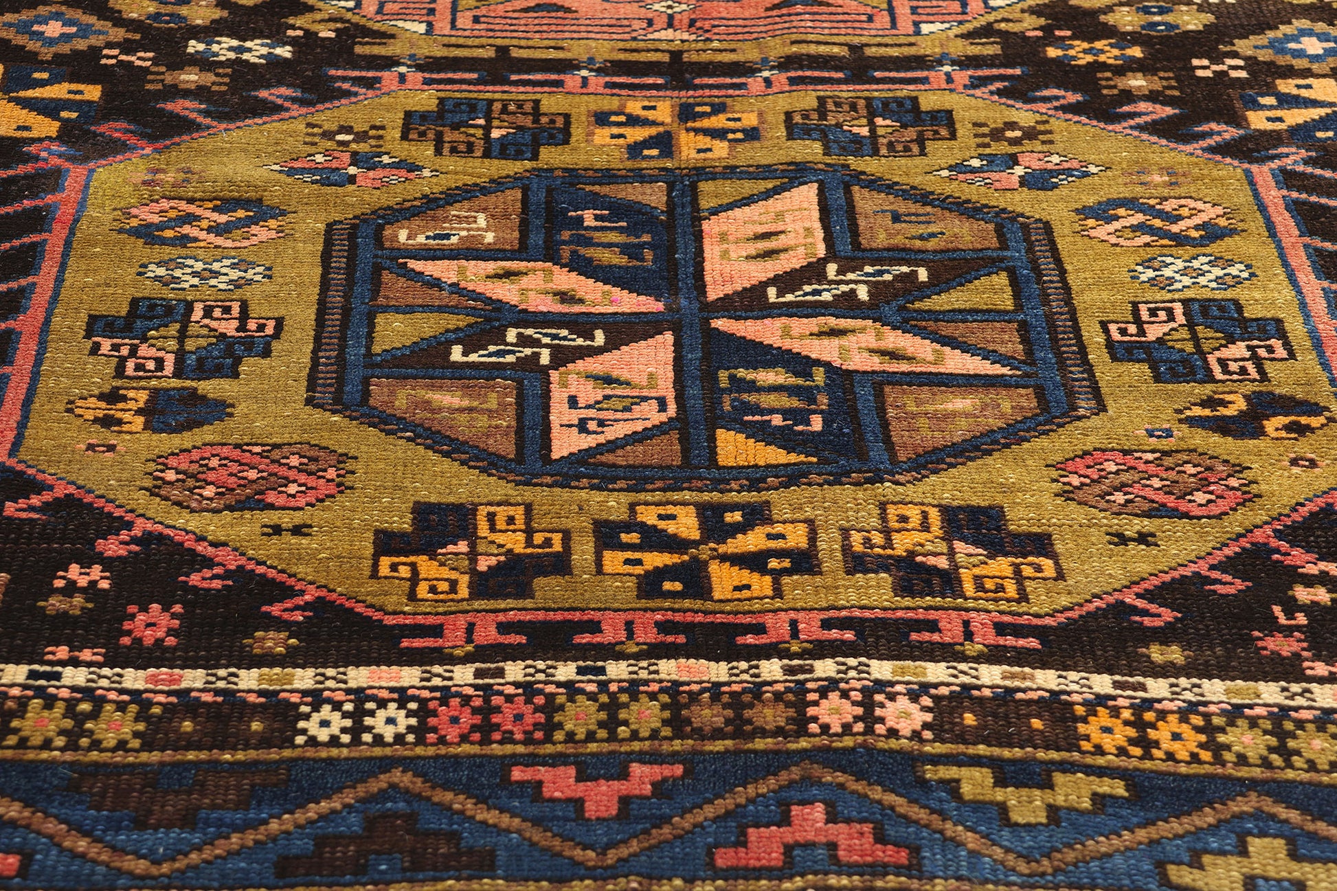 5 x 13 Antique Caucasian Baku Rug 78770