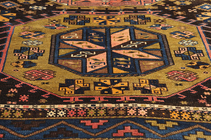 5 x 13 Antique Caucasian Baku Rug 78770
