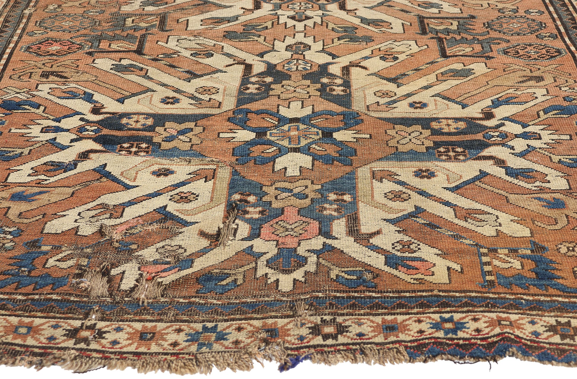 5 x 8 Antique Caucasian Chelaberd Karabagh Rug 78779