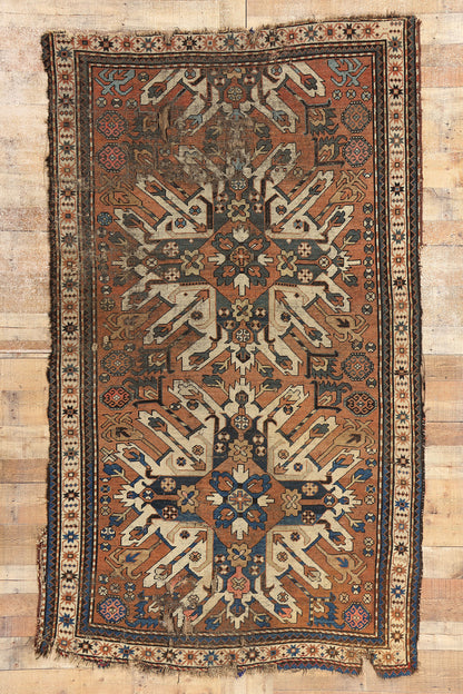 5 x 8 Antique Caucasian Chelaberd Karabagh Rug 78779