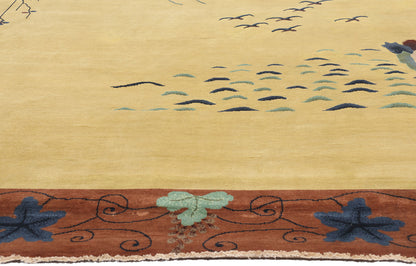 10 x 13 Modern Chinese Art Deco Pictorial Rug 31319