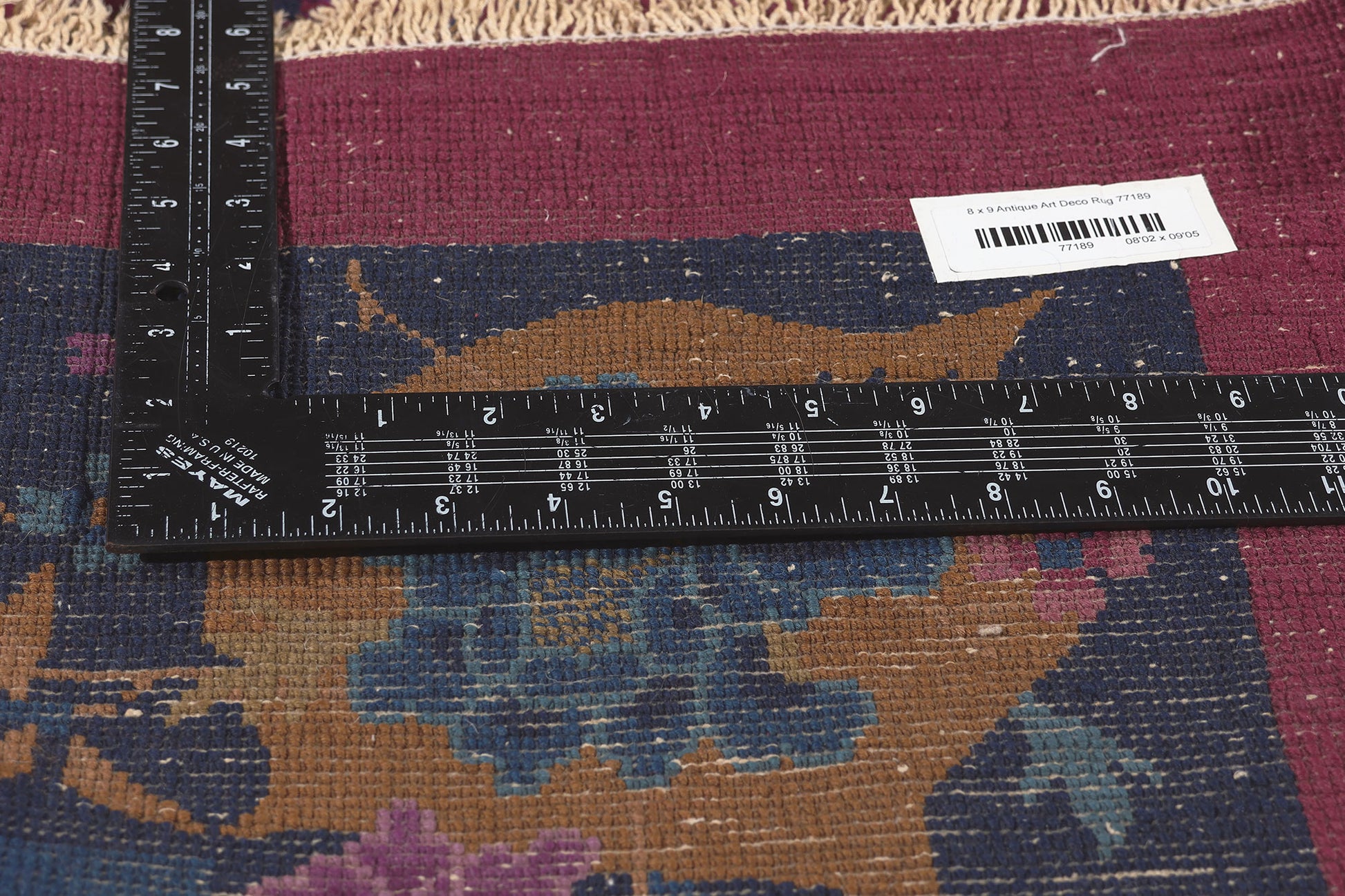 8 x 9 Antique Chinese Art Deco Rug 77189