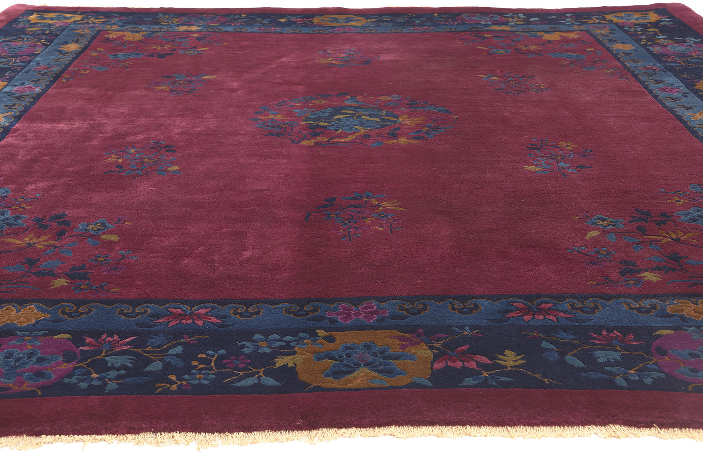 8 x 9 Antique Chinese Art Deco Rug 77189
