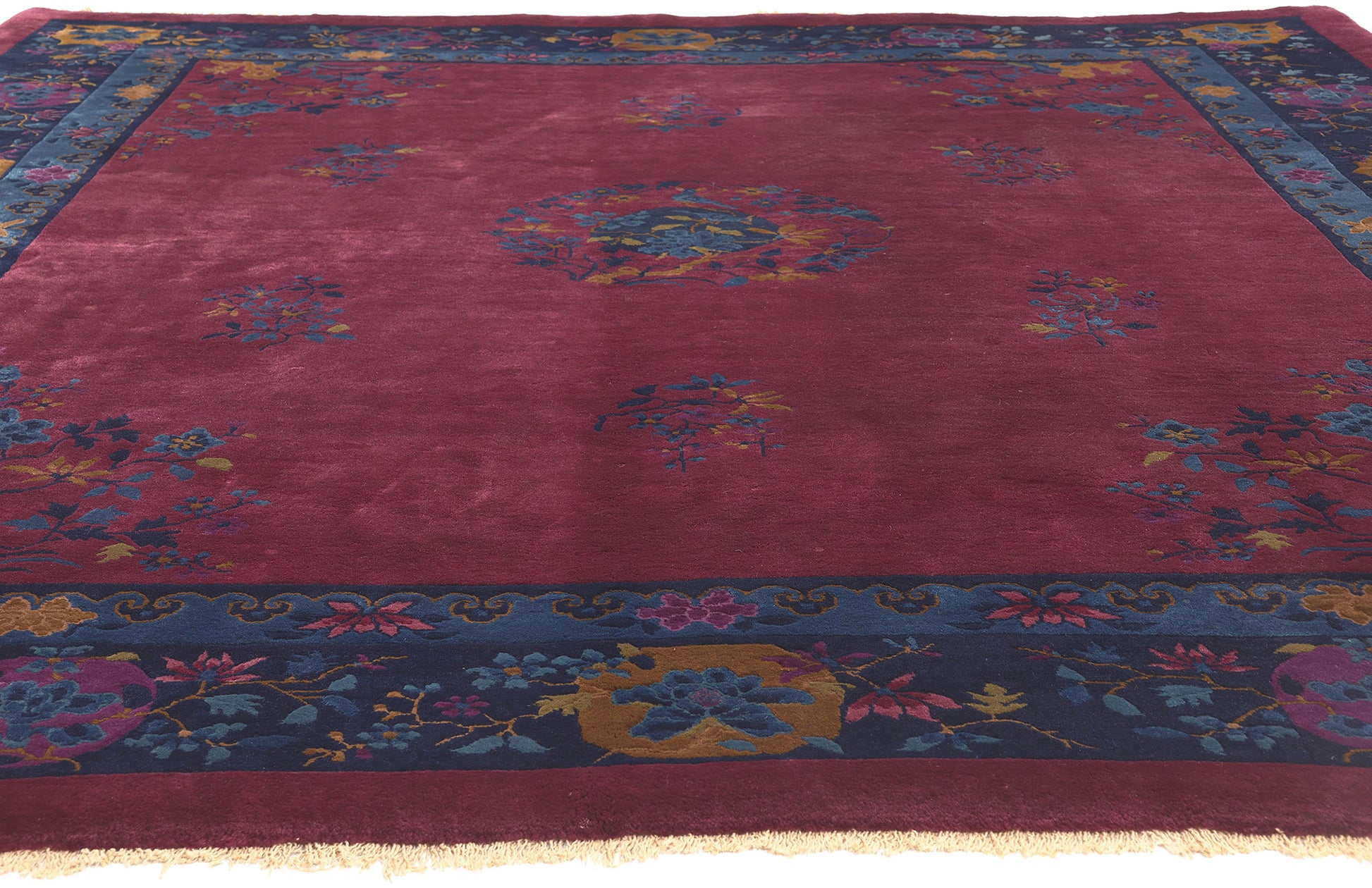 8 x 9 Antique Chinese Art Deco Rug 77189