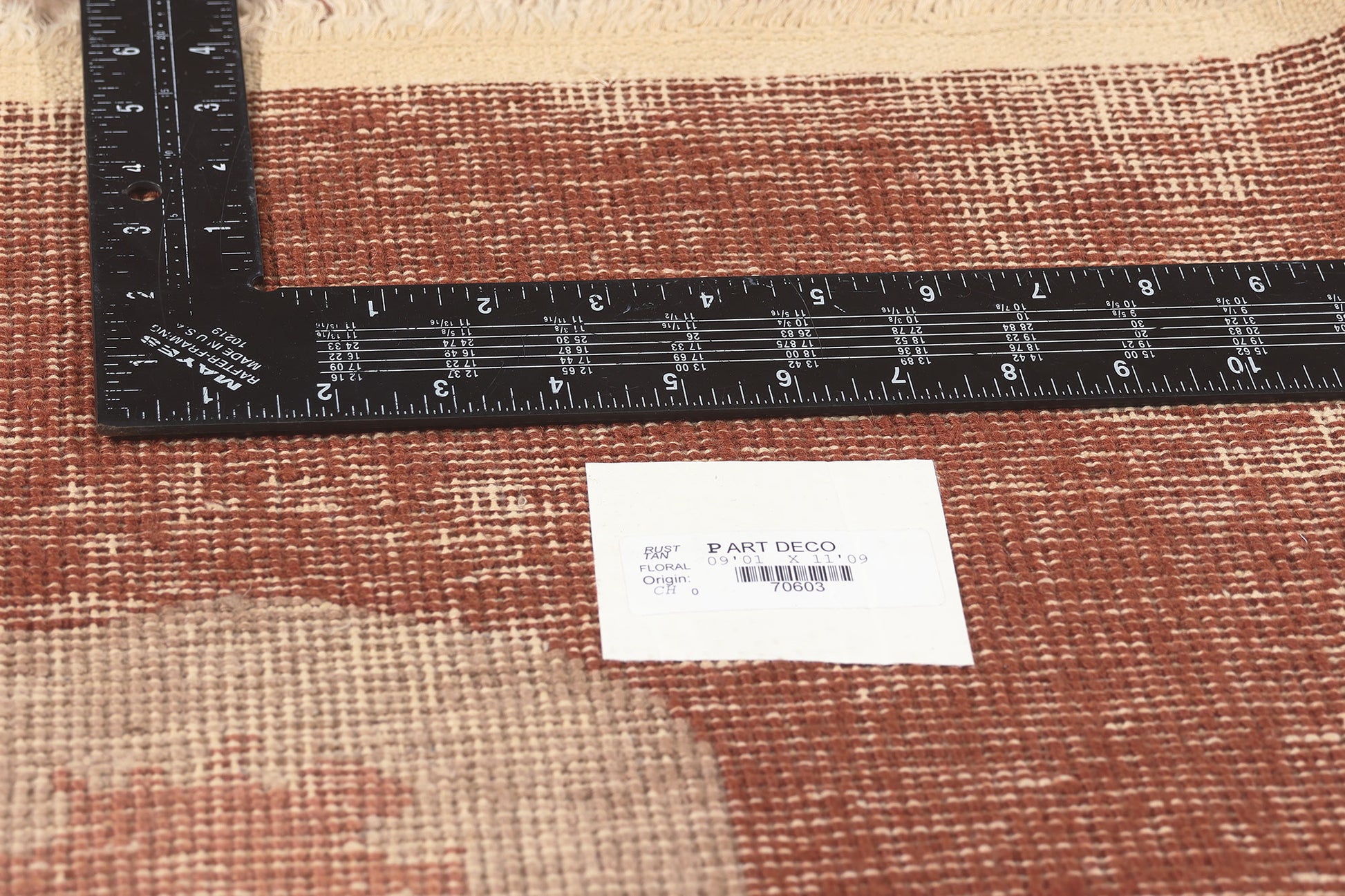 9 x 12 Antique Chinese Art Deco Rug 70603