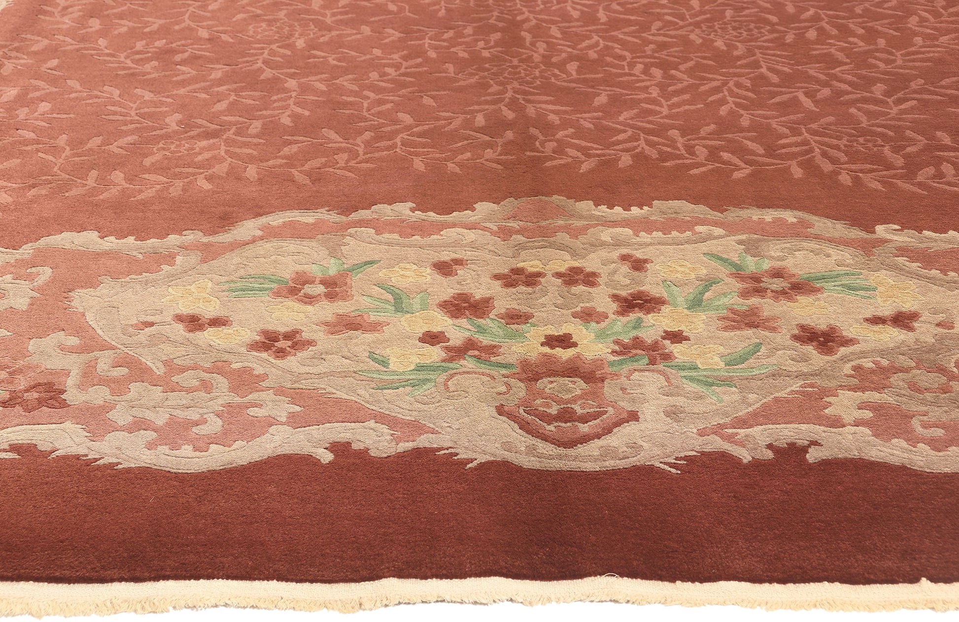 9 x 12 Antique Chinese Art Deco Rug 70603