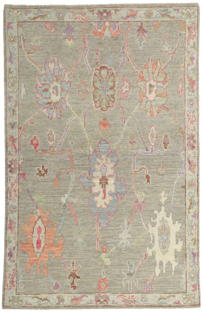 3 x 5 Colorful Oushak Rug 80851