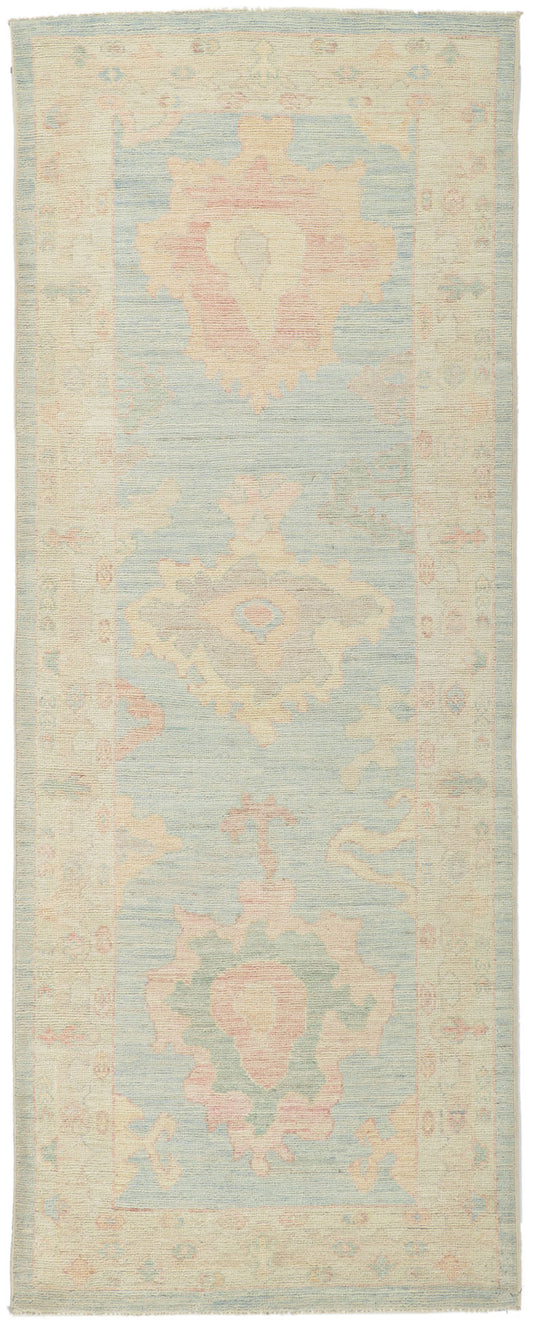3 x 8 Colorful Oushak Runner 80853