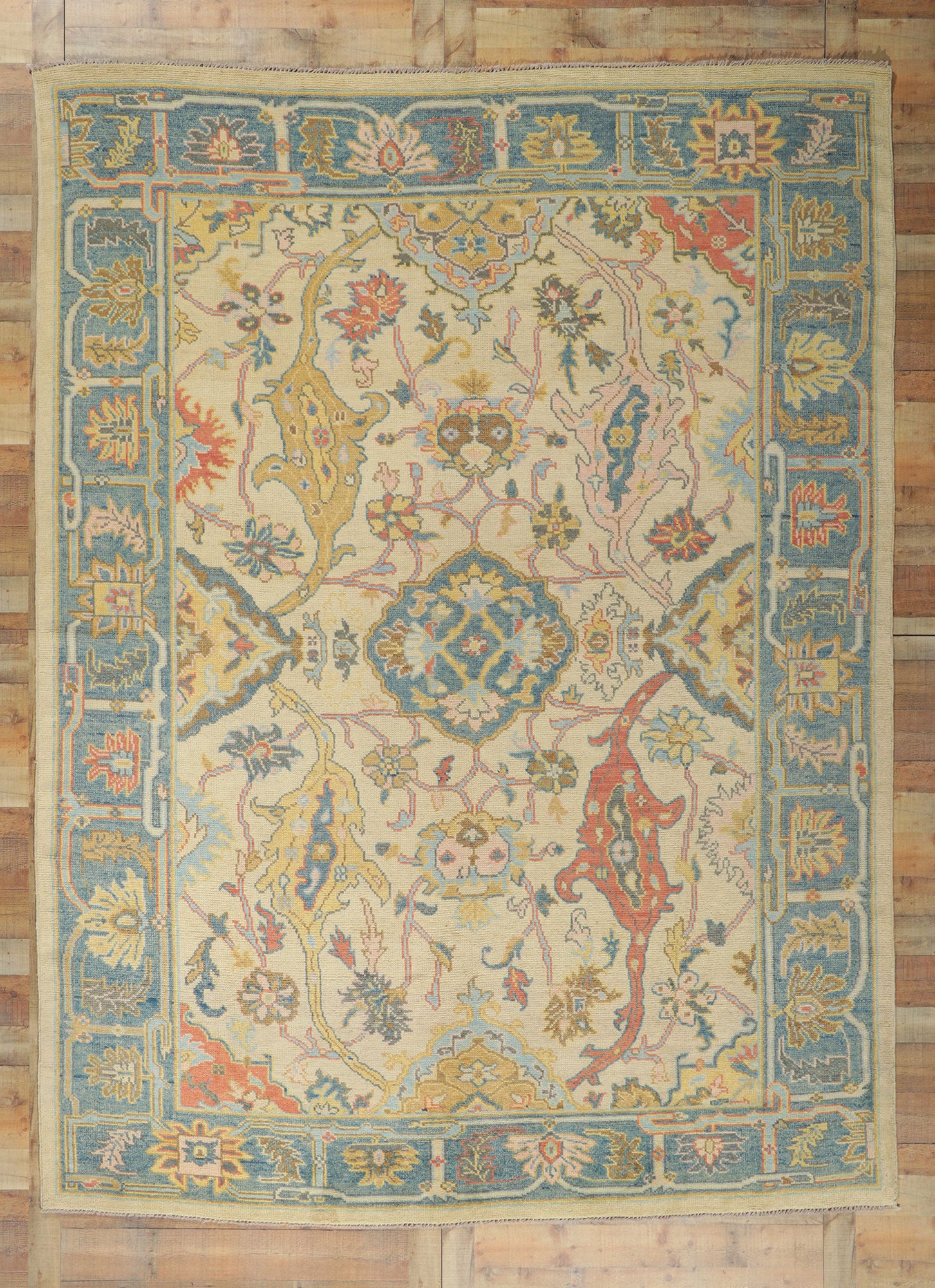 9 x 12 Colorful Oushak Rug 80731