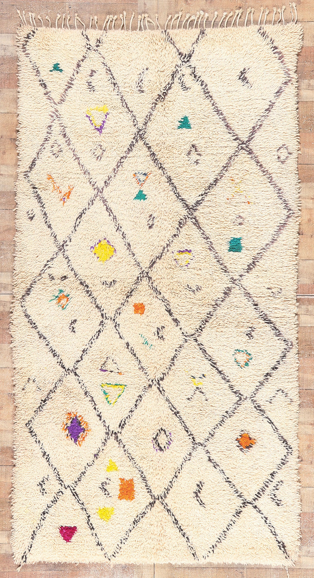 5 x 9 Colorful Moroccan Azilal Rug 21042