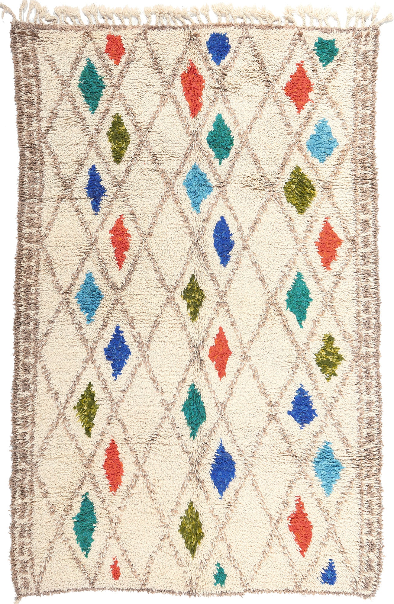 6 x 9 Colorful Moroccan Azilal Rug 21041