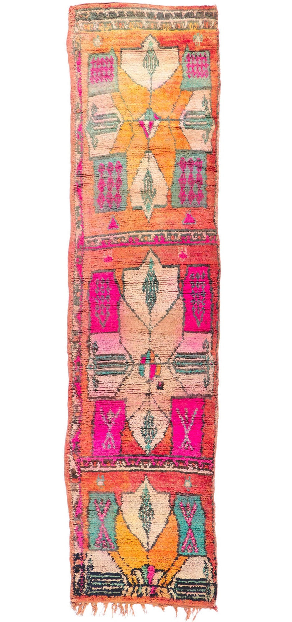 4 x 15 Vintage Boujad Moroccan Runner 21465