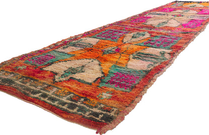 4 x 15 Vintage Boujad Moroccan Runner 21466