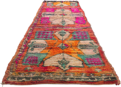 4 x 15 Vintage Boujad Moroccan Runner 21466