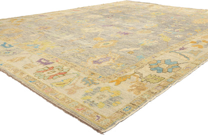 10 x 14 Colorful Turkish Oushak Rug 52530