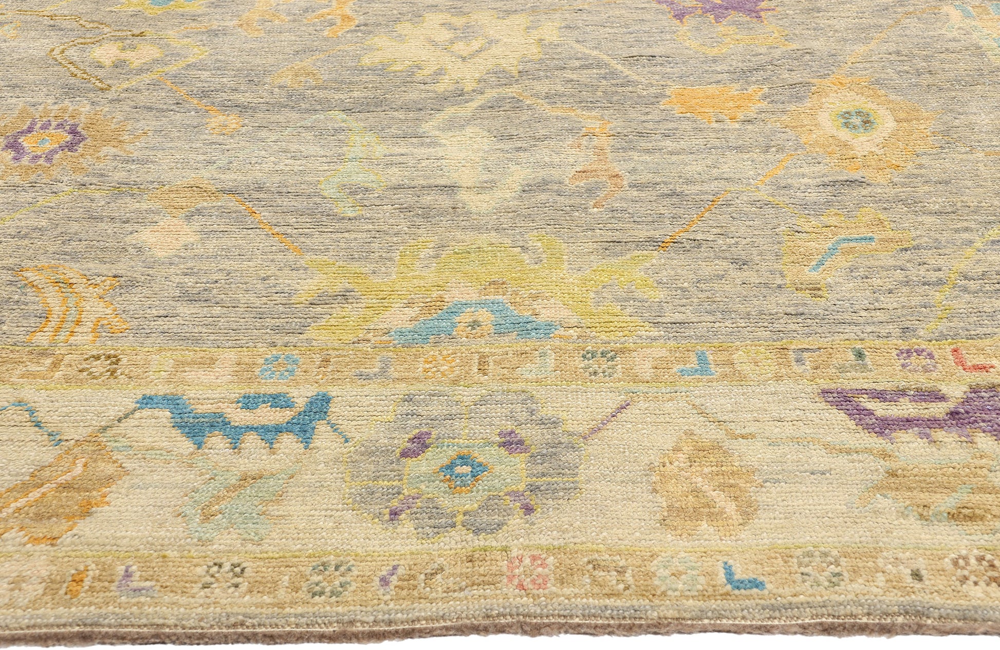 10 x 14 Colorful Turkish Oushak Rug 52530