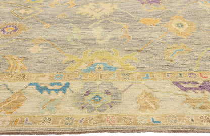 10 x 14 Colorful Turkish Oushak Rug 52530