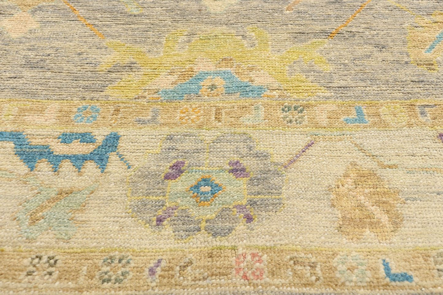 10 x 14 Colorful Turkish Oushak Rug 52530