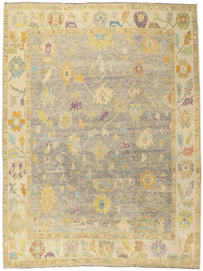 10 x 14 Colorful Turkish Oushak Rug 52530