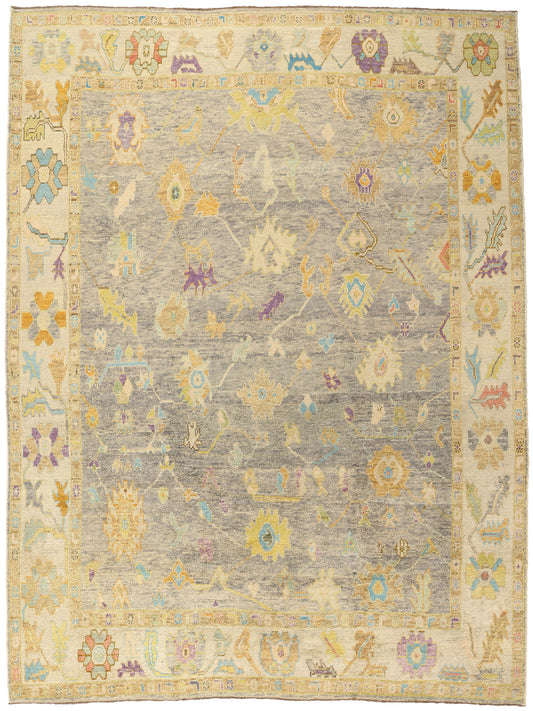 10 x 14 Colorful Turkish Oushak Rug 52530