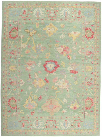 10 x 14 Colorful Oushak Rug 80924