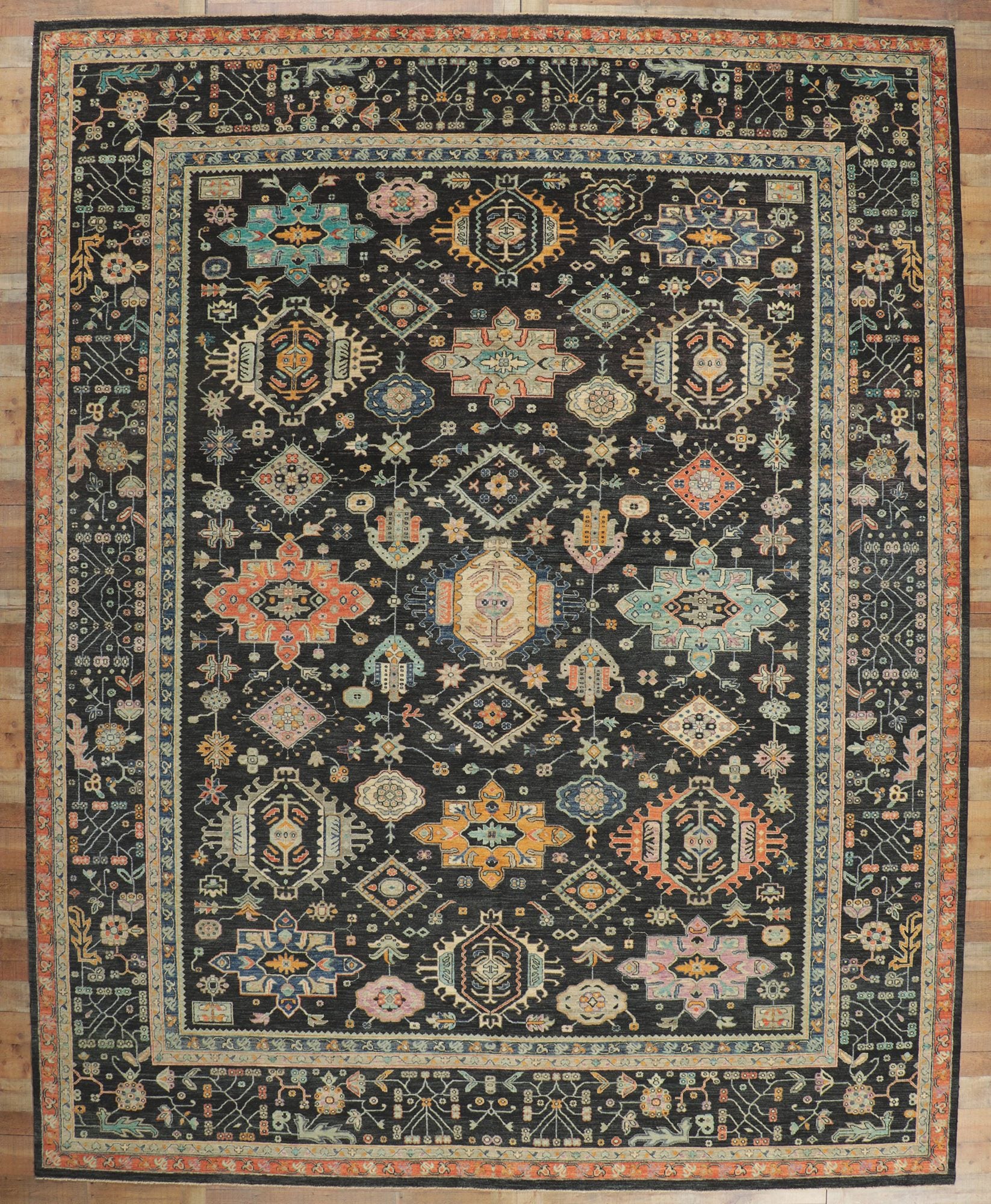 12 x 15 Colorful Oushak Rug 80938