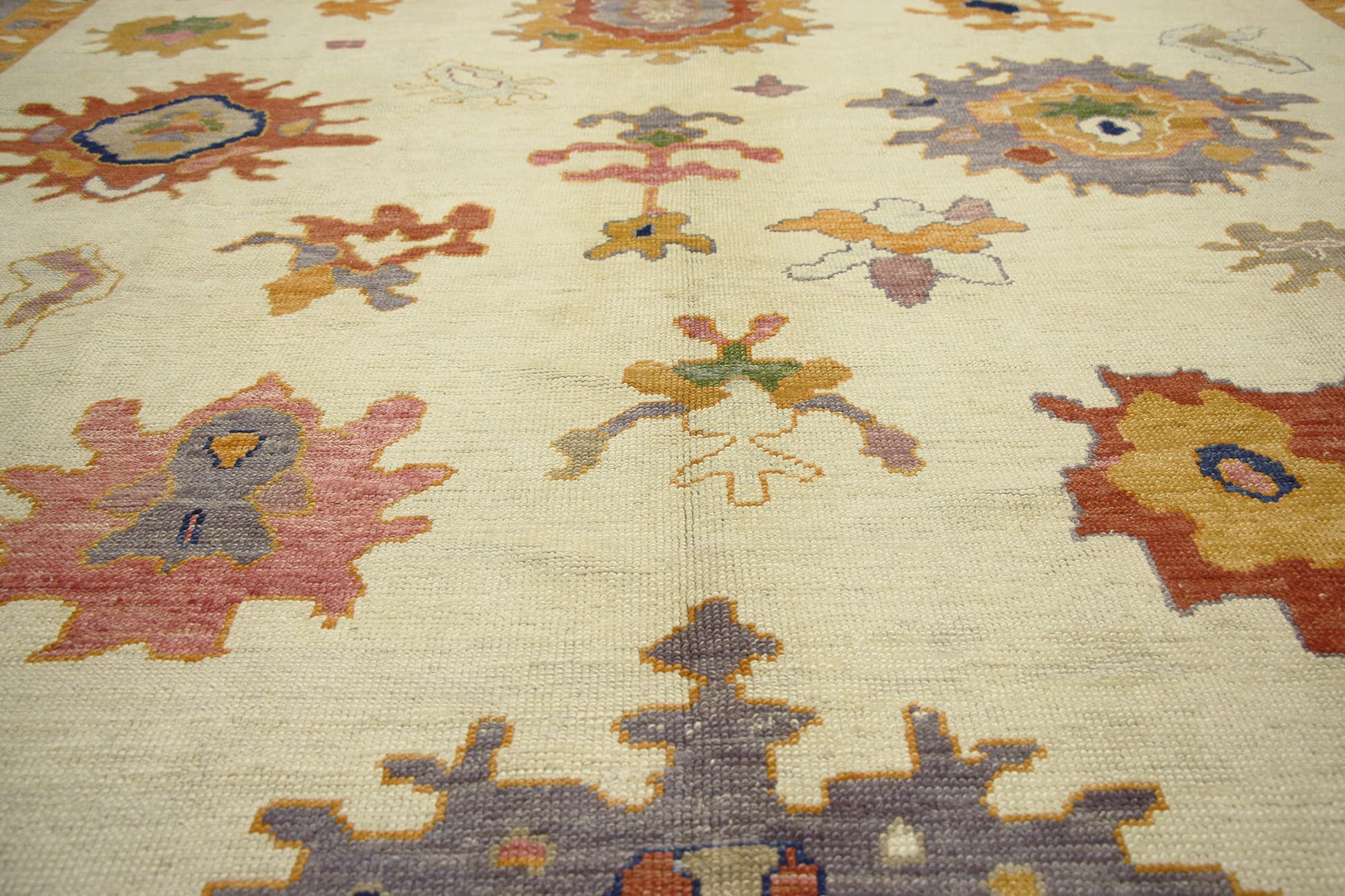 13 x 16 Colorful Turkish Oushak Rug 52379