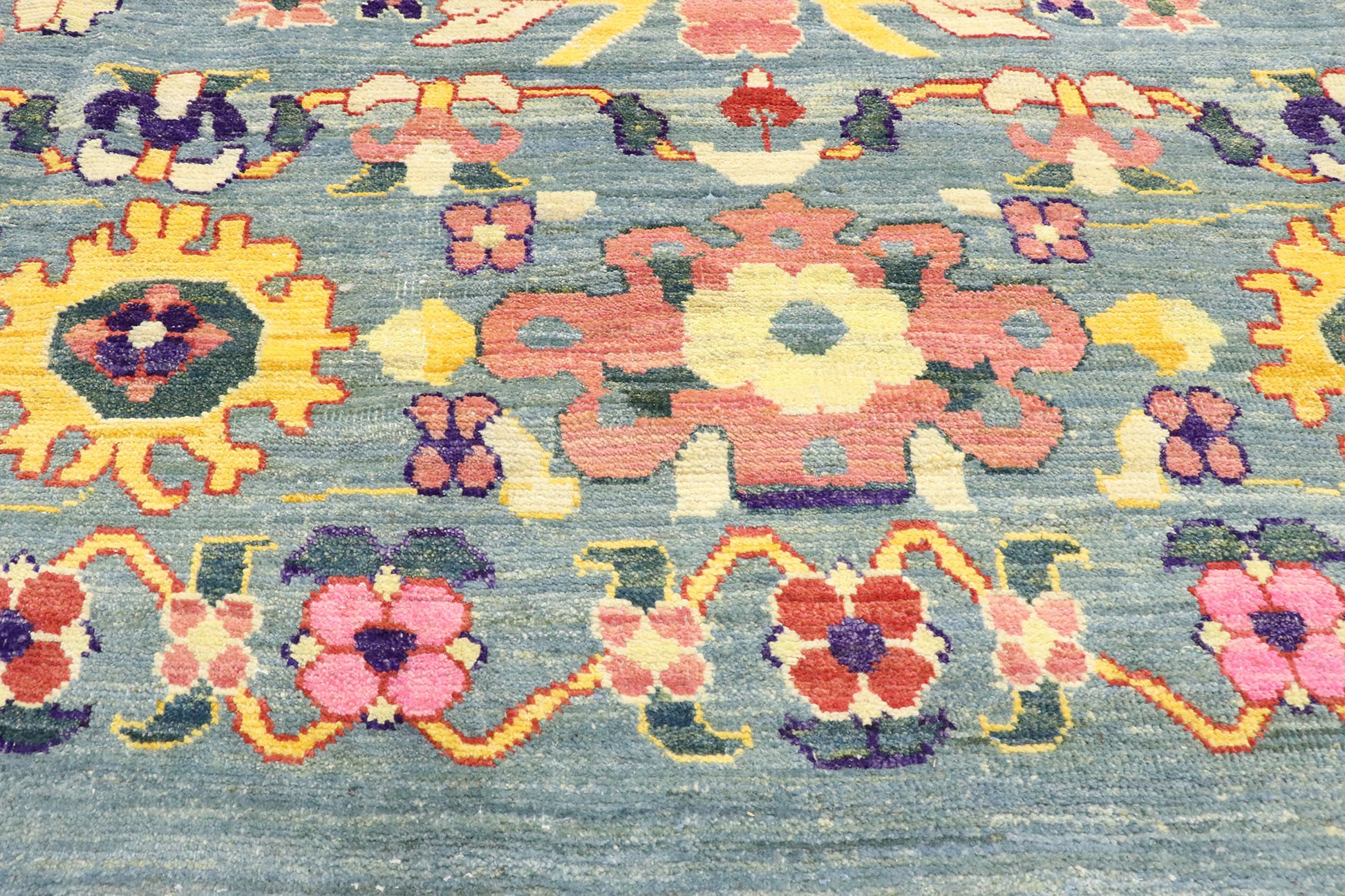 14 x 19 Colorful Turkish Oushak Rug 60751