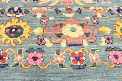 14 x 19 Colorful Turkish Oushak Rug 60751
