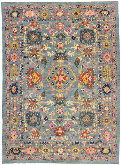 14 x 19 Colorful Turkish Oushak Rug 60751