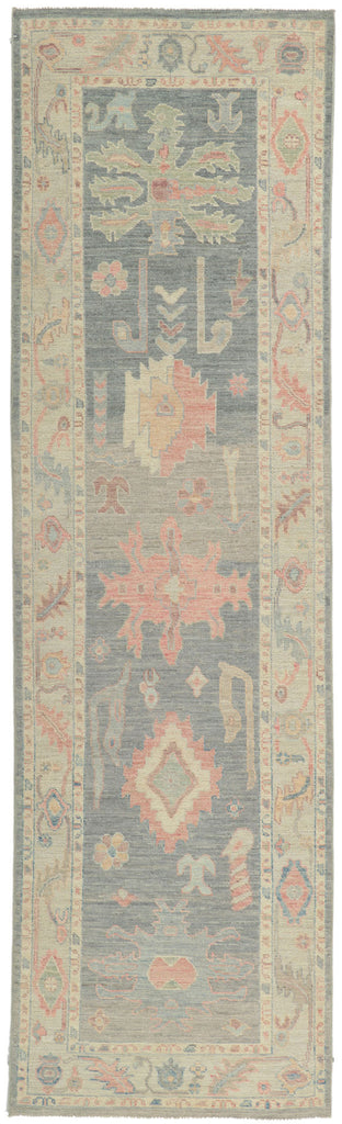 3 x 10 Vintage-Inspired Oushak Runner 80871