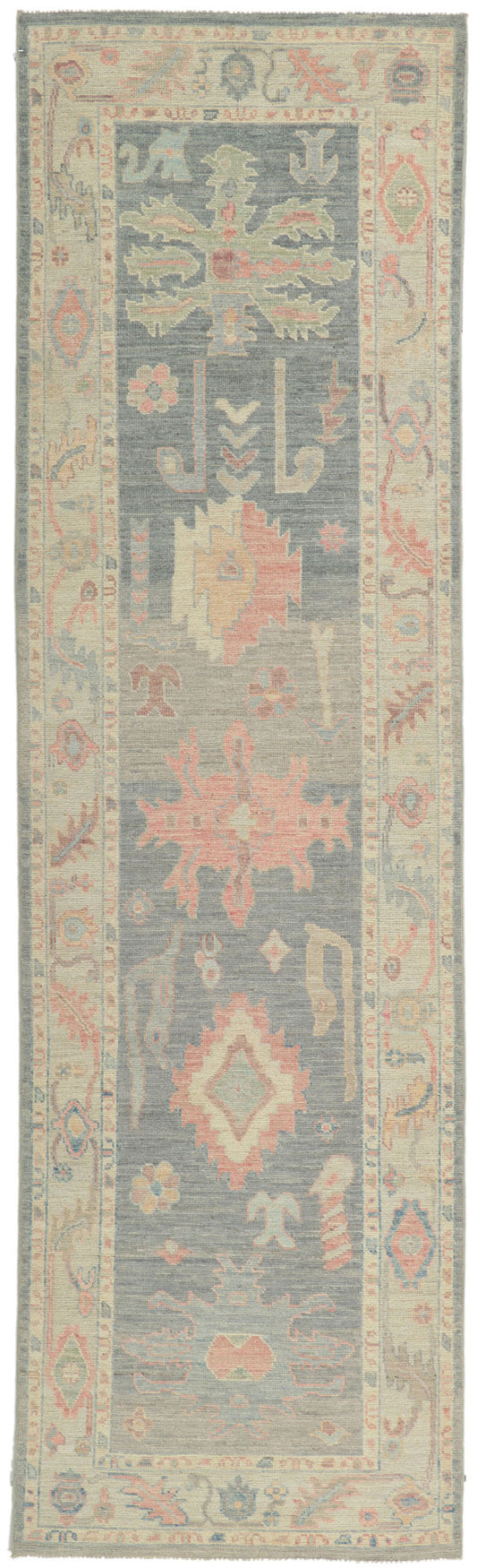 3 x 10 Vintage-Inspired Oushak Runner 80871