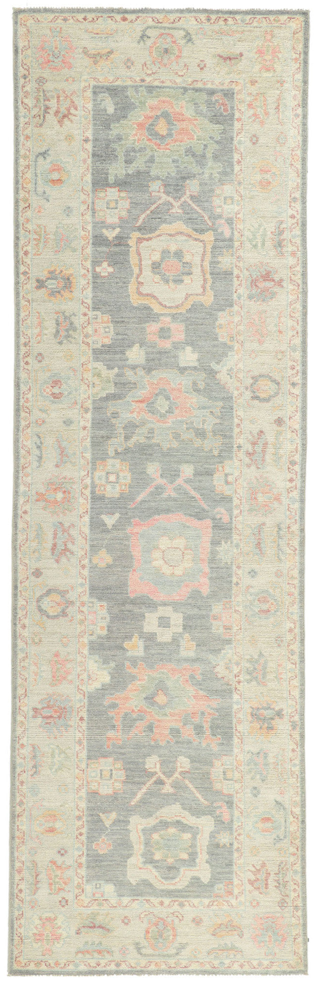 3 x 10 Colorful Oushak Runner 80860