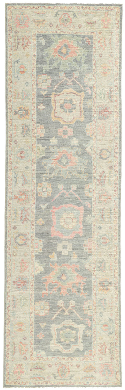 3 x 10 Colorful Oushak Runner 80860