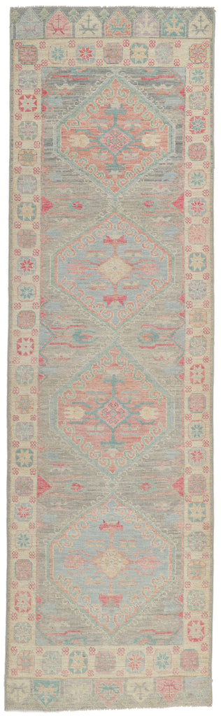 3 x 10 Colorful Oushak Runner 80862