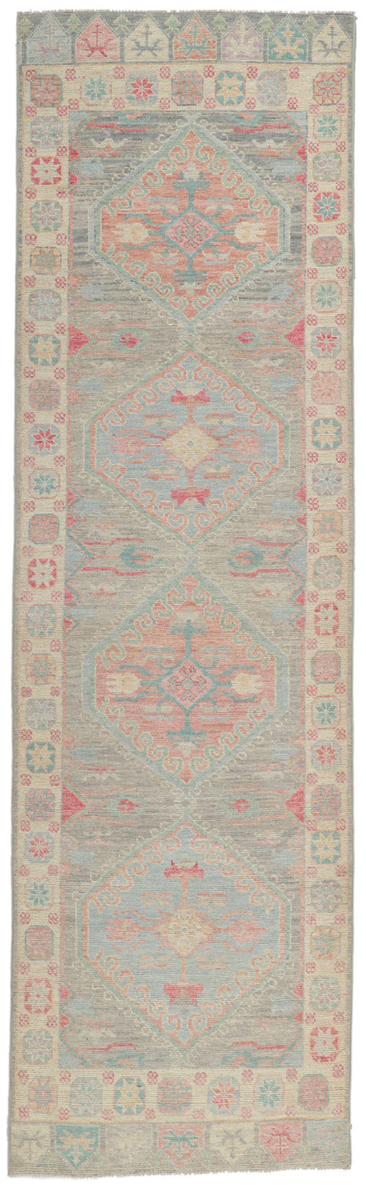 3 x 10 Colorful Oushak Runner 80862