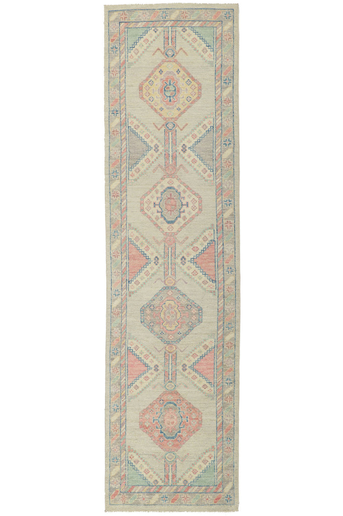 3 x 10 Colorful Oushak Runner 80831