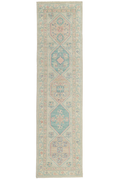 3 x 10 Colorful Oushak Runner 80836