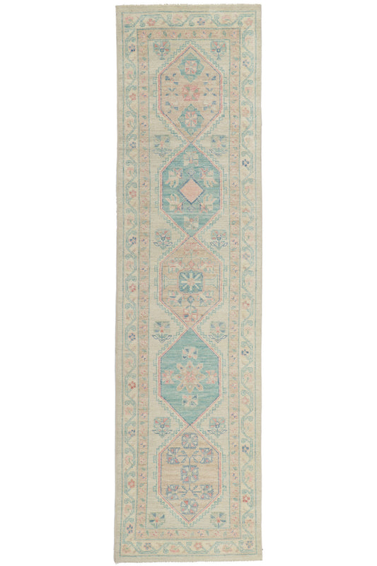 3 x 10 Colorful Oushak Runner 80836