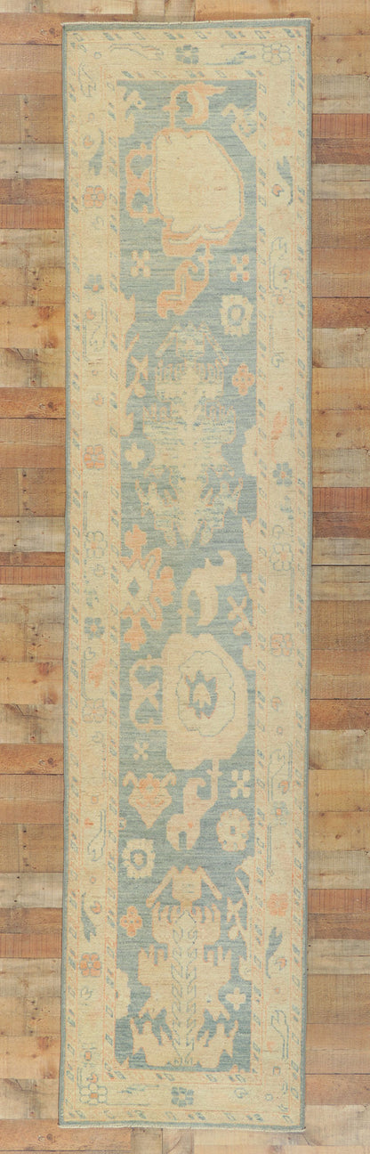 3 x 12 Colorful Oushak Runner 80842