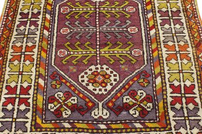 3 x 4 Vintage Turkish Oushak Rug 51762