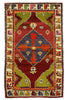 3 x 4 Colorful Vintage Turkish Oushak Rug 51756